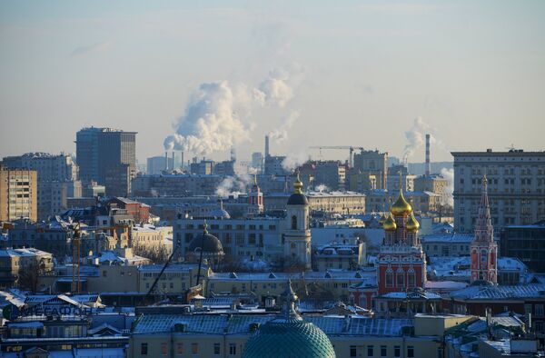 Un frío y soleado día de invierno en Moscú - Sputnik Mundo