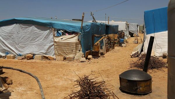 Campo de refugiados sirios en Líbano (archivo) - Sputnik Mundo