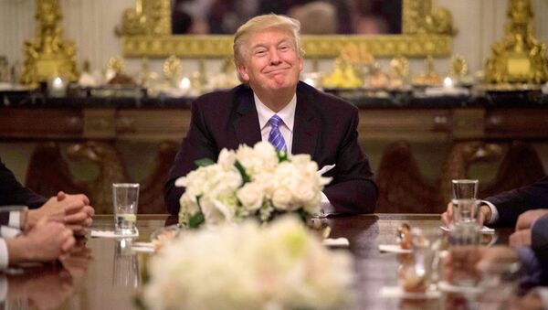 US President Donald Trump during a reception with Congressional leaders on January 23, 2017 at the White House in Washington, DC. - Sputnik Mundo