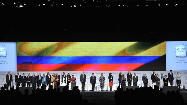 La XVI Cumbre Mundial de Premios Nobel de Paz en Bogotá - Sputnik Mundo