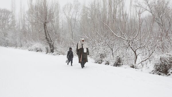La nevada en Kabul - Sputnik Mundo