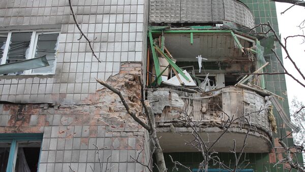 Consecuencias de bombardéos de Donetsk - Sputnik Mundo