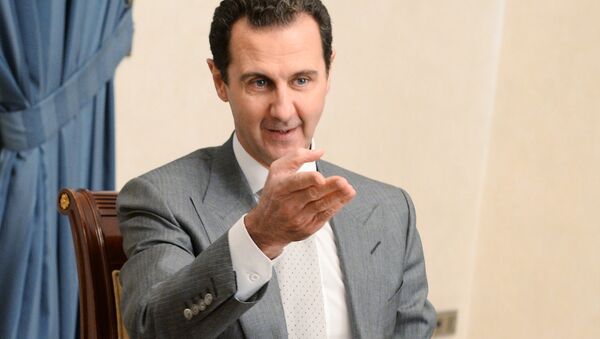 El presidente sirio, Bashar Asad, durante un encuentro con los diputados de la Duma del Estado - Sputnik Mundo