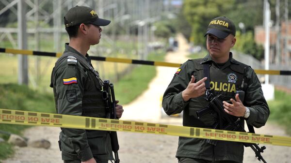 La policía colombiana - Sputnik Mundo