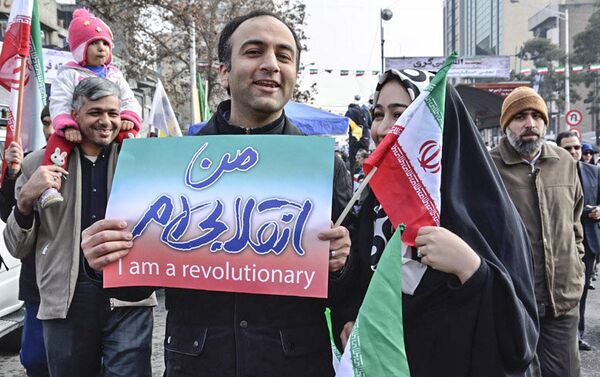 Marcha del 38º aniversario de la Revolución Islámica en Irán - Sputnik Mundo