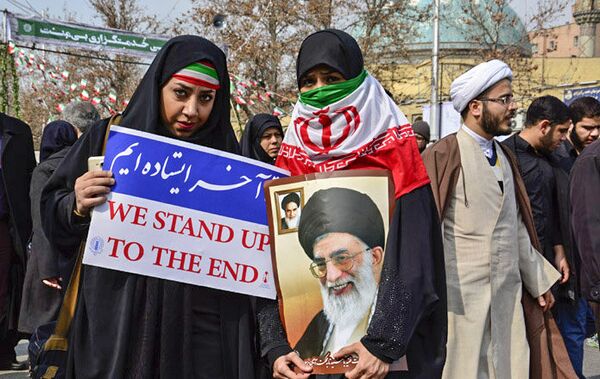 Marcha del 38º aniversario de la Revolución Islámica en Irán - Sputnik Mundo
