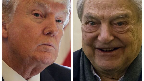 Donald Trump (a la izquierda) y George Soros (a la derecha) - Sputnik Mundo