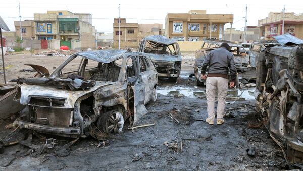 Lugar de la explosión en Bagdad - Sputnik Mundo