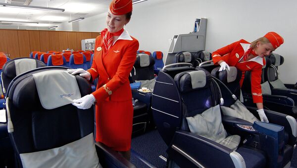 Las azafatas de Aeroflot (imagen referencial) - Sputnik Mundo