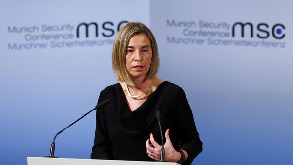 La Alta Representante de Política Exterior y de Seguridad Común de la Unión Europea, Federica Mogherini - Sputnik Mundo