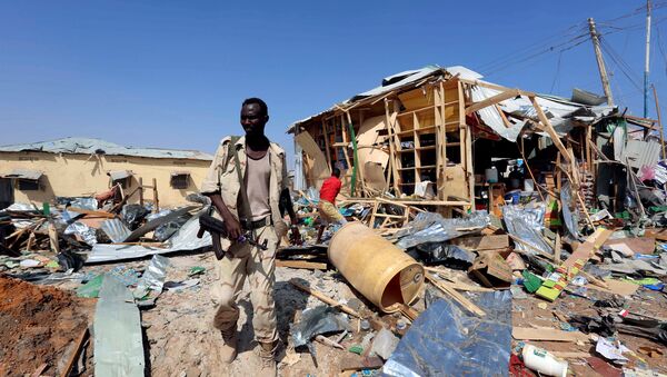 Lugar de la explosión de coche bomba en Somalia - Sputnik Mundo