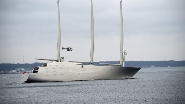 El yate privado Sailing Yacht A del multimillonario ruso Andréi Melnichenko - Sputnik Mundo