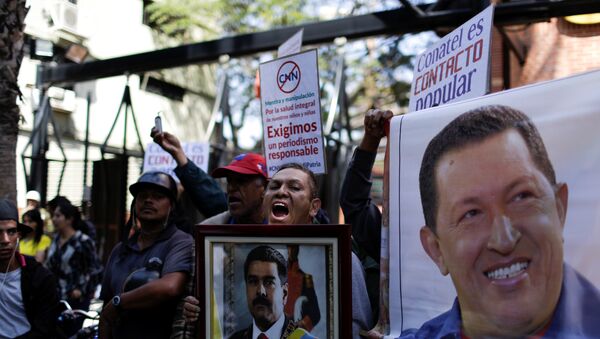 Protestas en Venezuela contra CNN - Sputnik Mundo