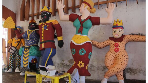 Los muñecos gigantes del carnaval de Olinda, Brasil (archivo) - Sputnik Mundo