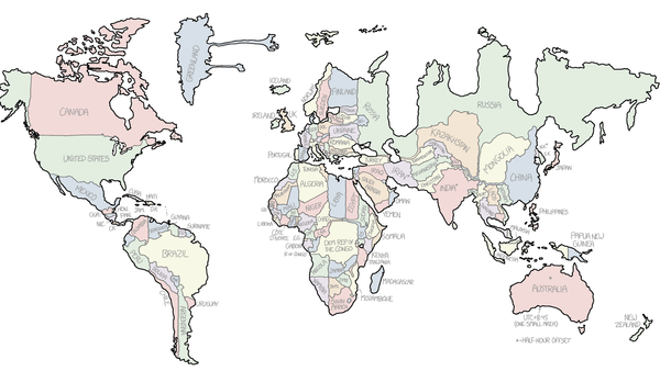Mapamundi de Randall Munroe - Sputnik Mundo