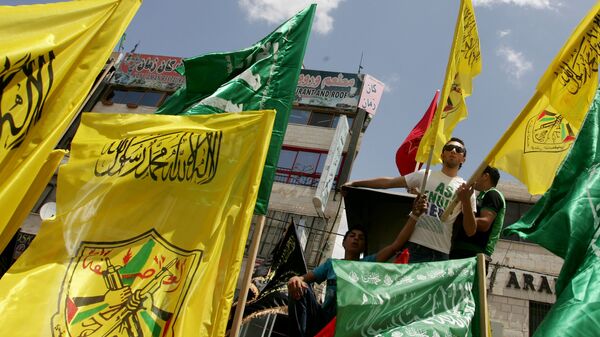 Partidarios de Hamás y Fatah - Sputnik Mundo