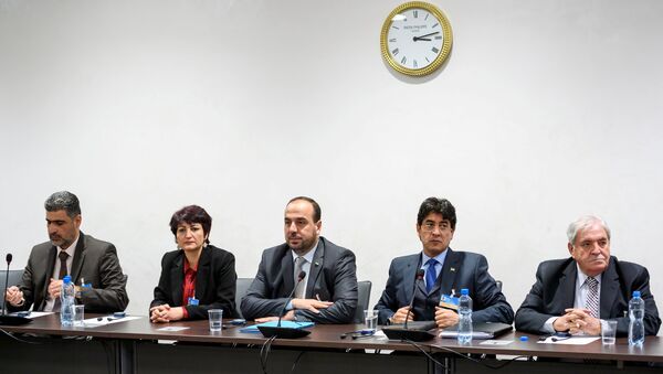 Miembros del ACN durante las consultas intersirias en Ginebra - Sputnik Mundo