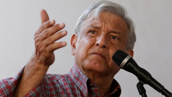 Andrés Manuel López Obrador, líder del izquierdista Movimiento de Regeneración Nacional Morena (Morena) - Sputnik Mundo