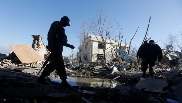 Lugar de la explosión en Kabul - Sputnik Mundo