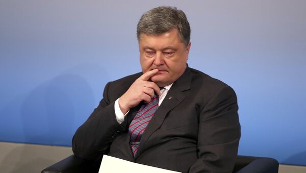 El presidente de Ucrania, Petro Poroshenko - Sputnik Mundo