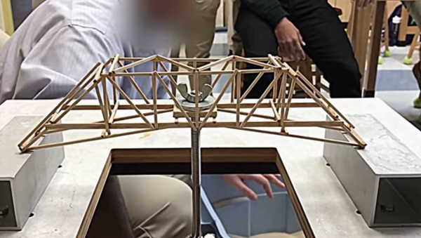 Un modelo de puente sometido a prueba extrema - Sputnik Mundo
