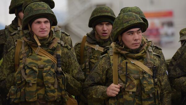 Militares rusos en Abjasia (archivo) - Sputnik Mundo