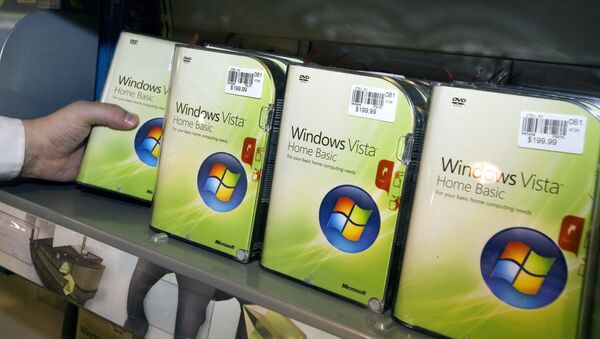 Shelves are stocked shortly before the official release of the new Microsoft windows operating system called Vista and Office 2007 late 29 January 2007 at the MicroCenter computer store in Fairfax, Virginia. - Sputnik Mundo
