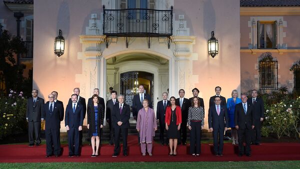 Participantes de la cumbre de la Alianza del Pacífico - Sputnik Mundo
