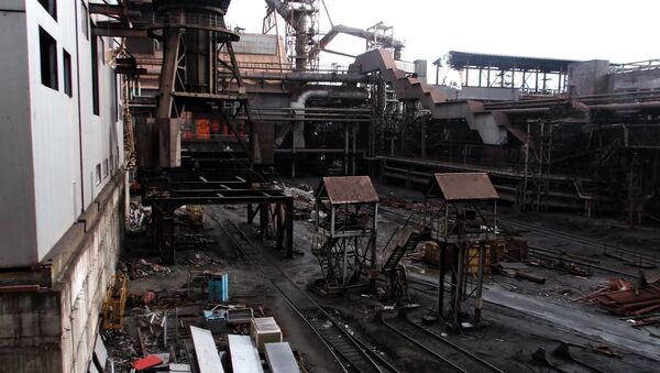 Planta metalúrgica en Donetsk - Sputnik Mundo