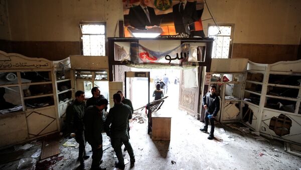 Atentado en el Palacio de Justicia en Damasco, Siria - Sputnik Mundo