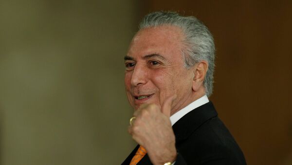 Presidente de Brasil,  Michel Temer - Sputnik Mundo