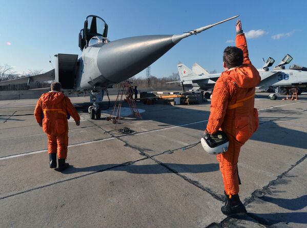Los ejercicios aéreos tácticos conjuntos en la región de Primorie. - Sputnik Mundo