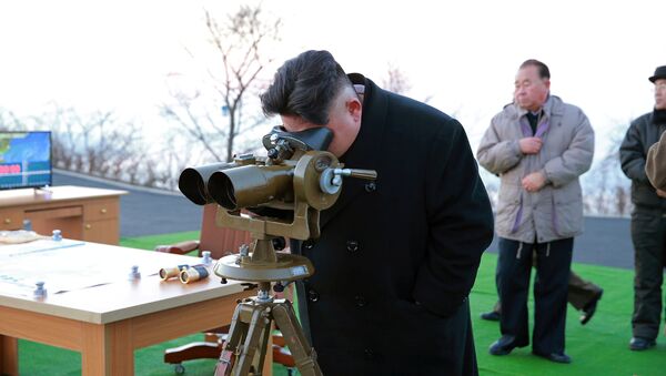 Kim Jong Un, líder norcoreano (archivo) - Sputnik Mundo