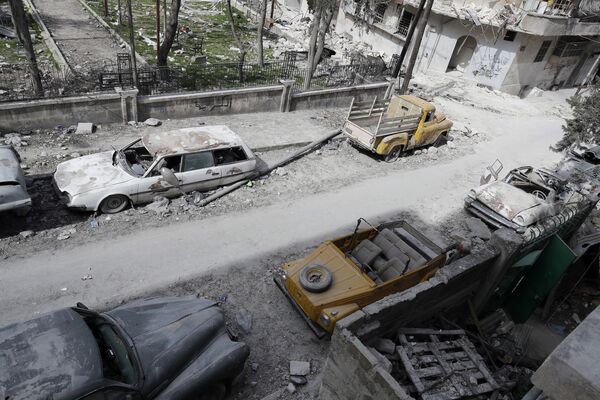 Los automóviles retro de Alepo - Sputnik Mundo