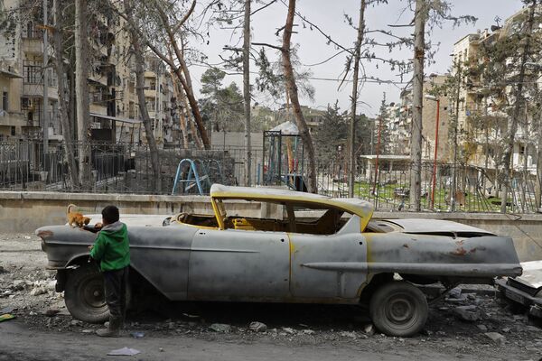 Los automóviles retro de Alepo - Sputnik Mundo