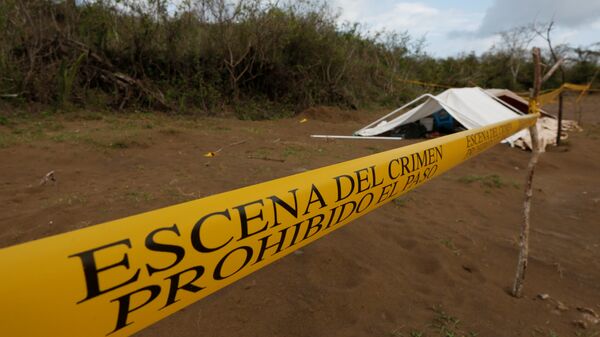 La escena de un crimen en México (imagen referencial) - Sputnik Mundo