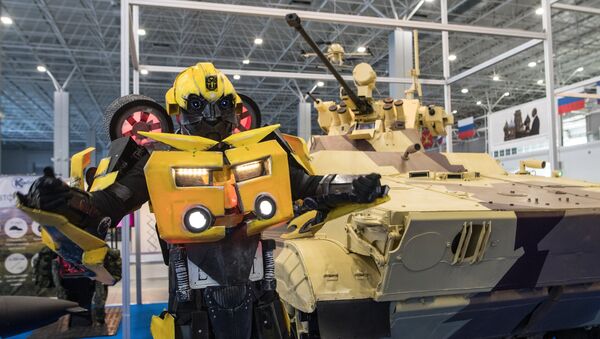 La feria 'Robotización de las Fuerzas Armadas de Rusia' en el recinto ferial Patriot de la región de Moscú - Sputnik Mundo
