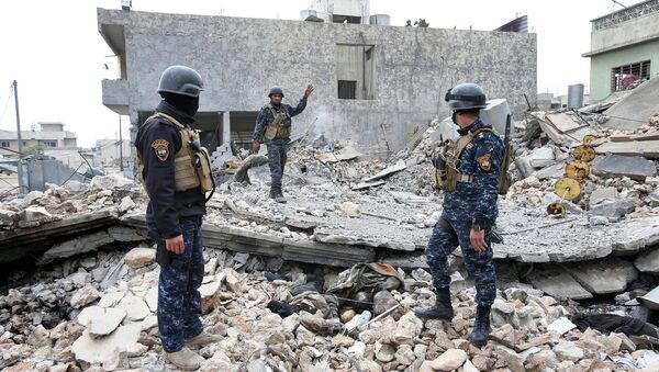 La policía iraquí en Mosul - Sputnik Mundo