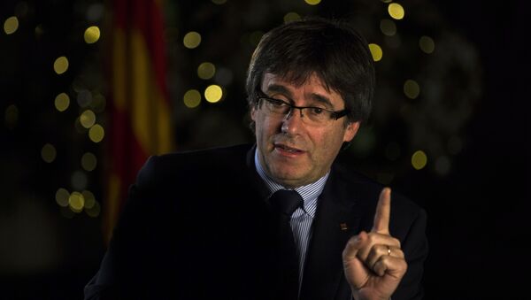 Carles Puigdemont, el expresidente del Gobierno catalán - Sputnik Mundo