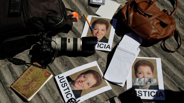 Protesta en México tras el asesinato de la periodista Miroslava Breach (archivo) - Sputnik Mundo