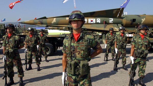Los soldados de artillería surcoreana (archivo) - Sputnik Mundo