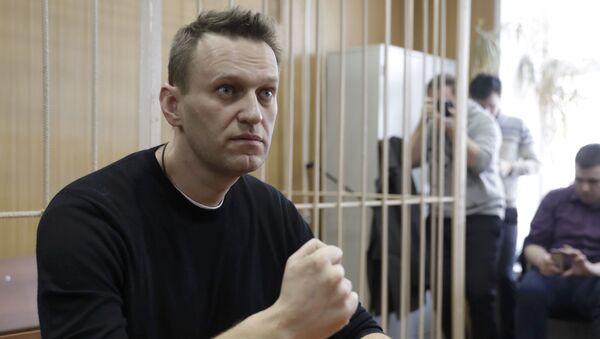Alexéi Navalni, opositor ruso, antes del arresto - Sputnik Mundo