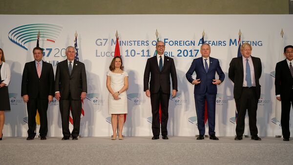 Los ministros de Exteriores del G7 (Archivo) - Sputnik Mundo