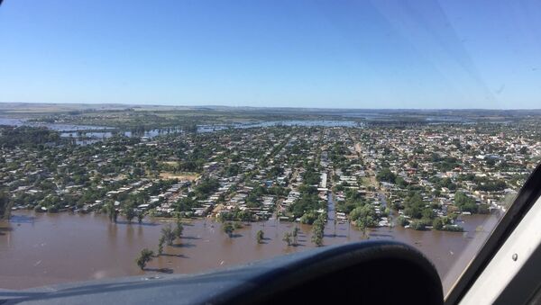 Más de 600 personas desplazadas por las inundaciones en Artigas, al norte de Uruguay (archivo) - Sputnik Mundo