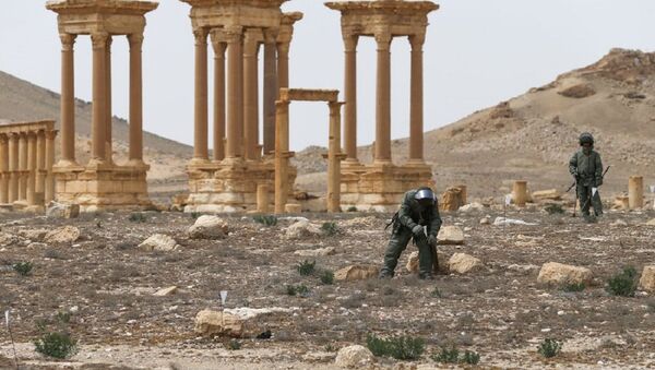 Desminado de Palmira, Siria - Sputnik Mundo