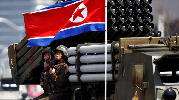 Desfile militar en Corea del Norte (imagen referencial) - Sputnik Mundo