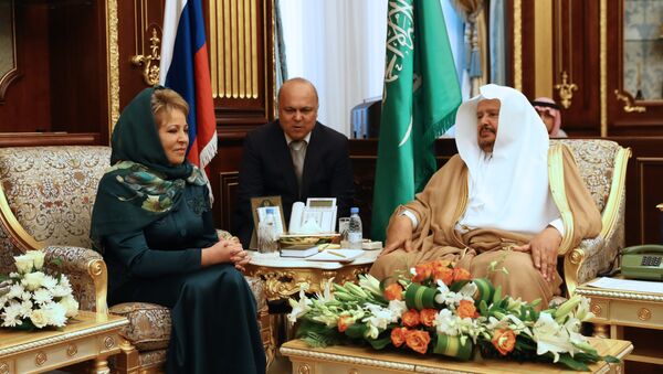 Valentina Matvienko durante su visita a Arabia Saudí - Sputnik Mundo