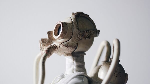 Una máscara antigás (imagen referencial) - Sputnik Mundo