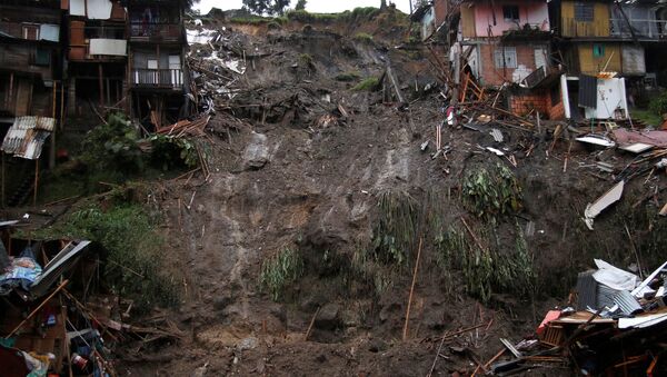 Derrumbe en Manizales, Colombia - Sputnik Mundo
