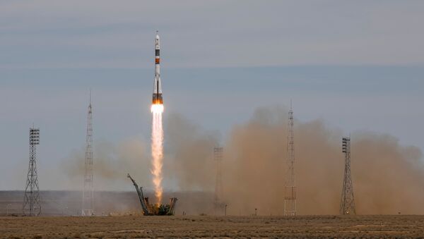 La nave rusa Soyuz MS-04 en Baikonur, Kazajistán - Sputnik Mundo